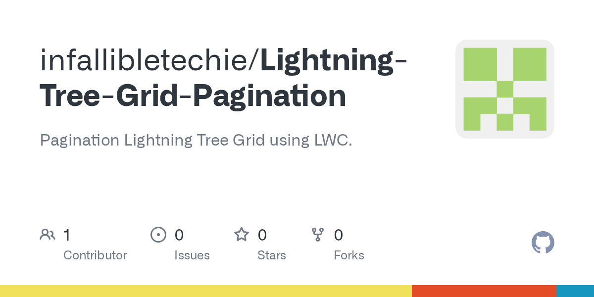 GitHub infallibletechie/LightningTreeGridPagination Pagination
