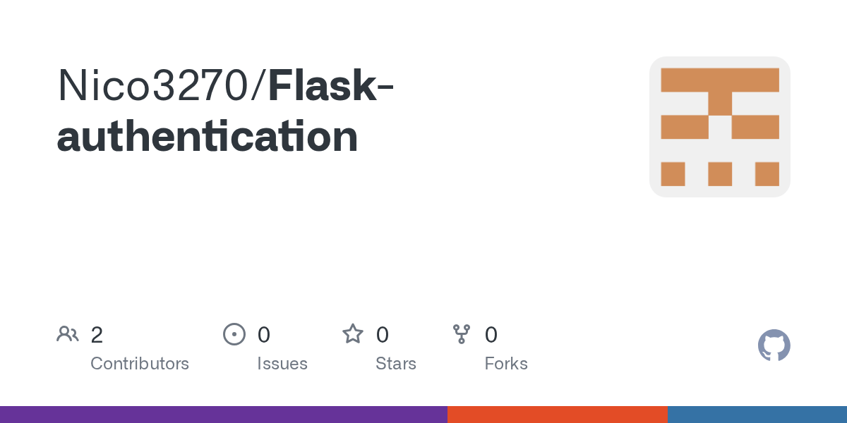 GitHub Nico3270/Flaskauthentication