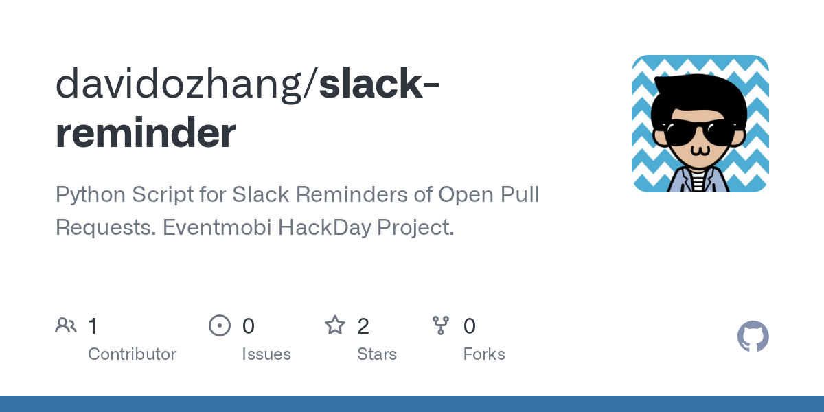 GitHub davidozhang/slackreminder Python Script for Slack Reminders