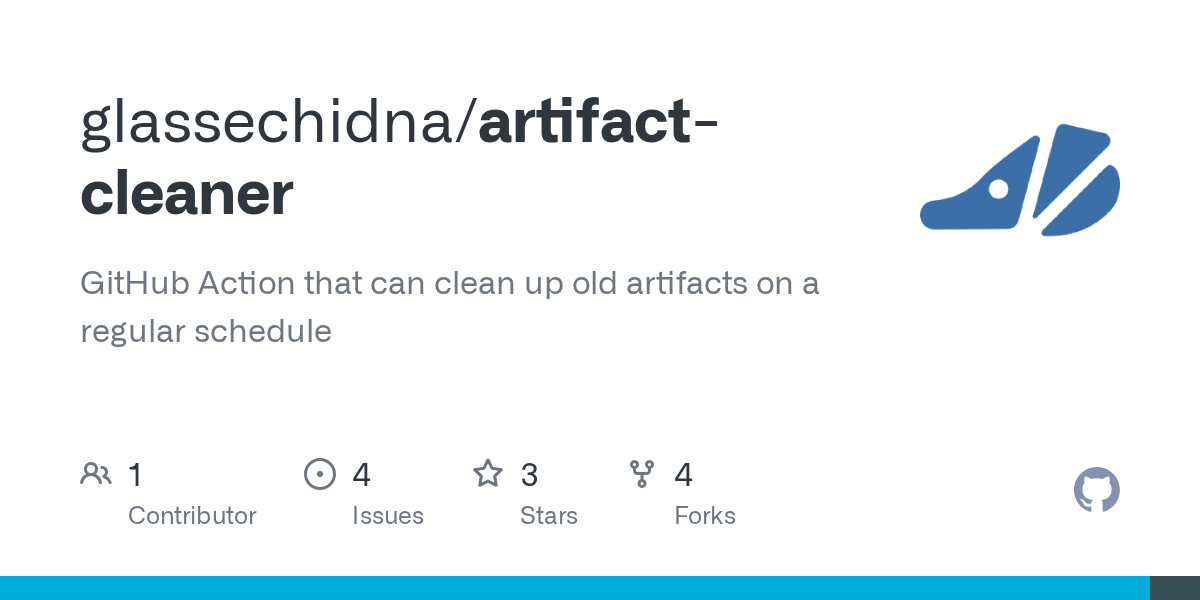 GitHub glassechidna/artifactcleaner GitHub Action that can clean up