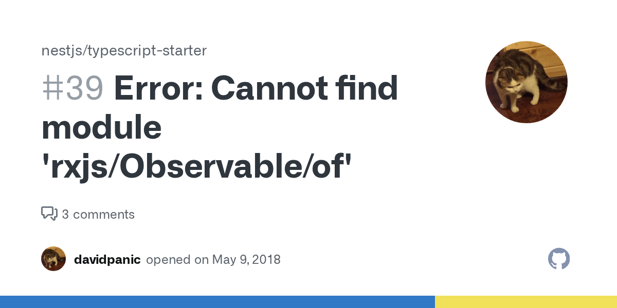 Error Cannot find module 'rxjs/Observable/of' · Issue 39 · nestjs