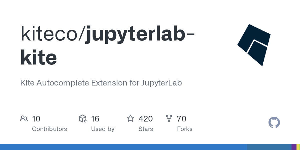 GitHub kiteco/jupyterlabkite Kite Extension for JupyterLab