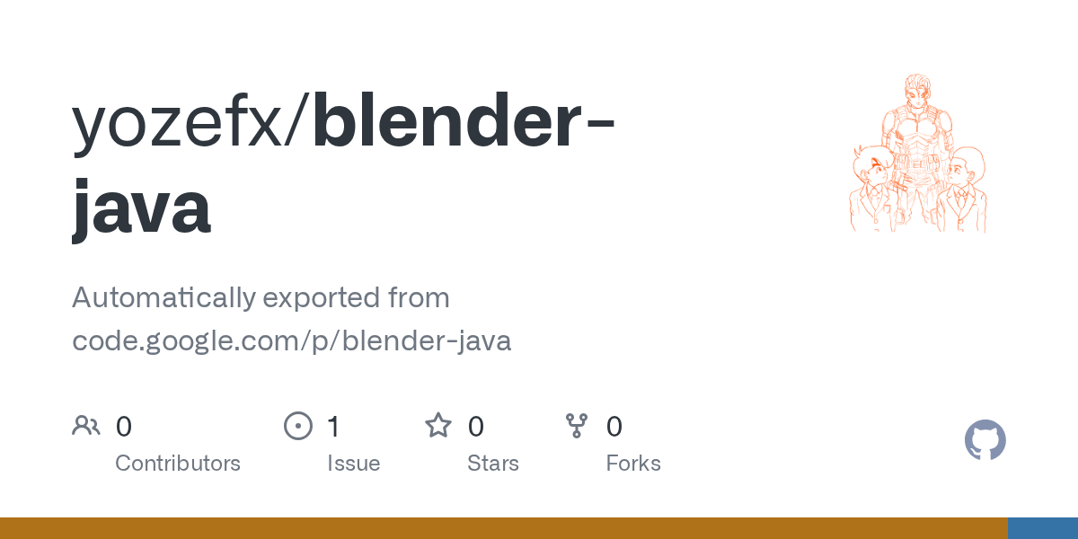 GitHub yozefx/blenderjava Automatically exported from code.google