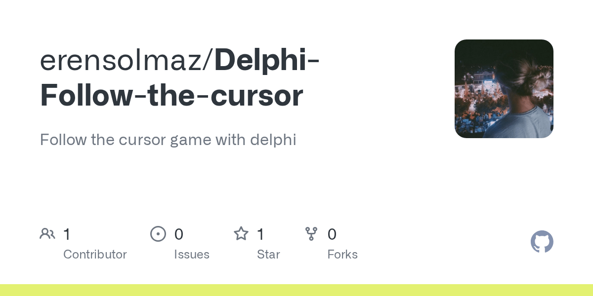 GitHub erensolmaz/DelphiFollowthecursor Follow the cursor game