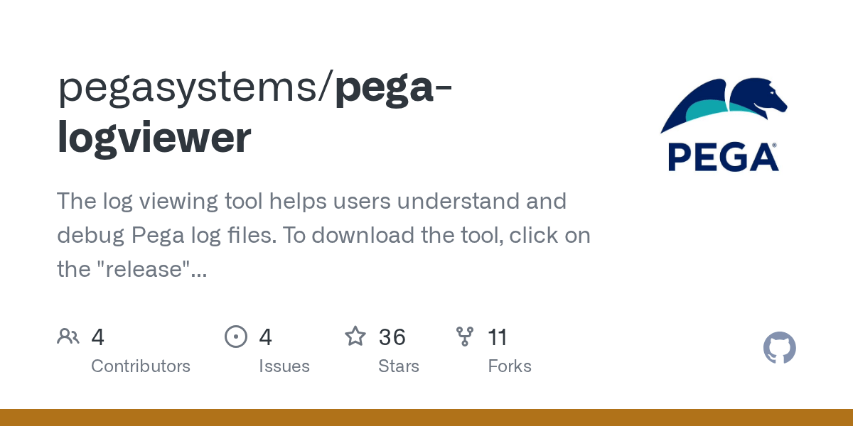 GitHub pegasystems/pegalogviewer The log viewing tool helps users