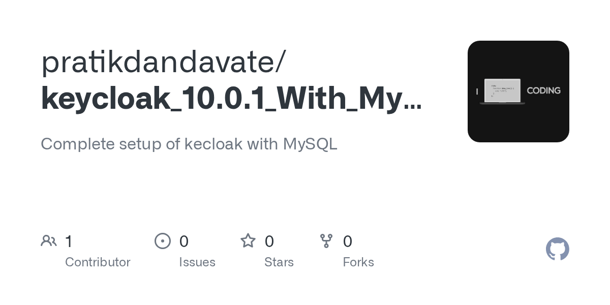 GitHub pratikdandavate/keycloak_10.0.1_With_MySQL Complete setup of
