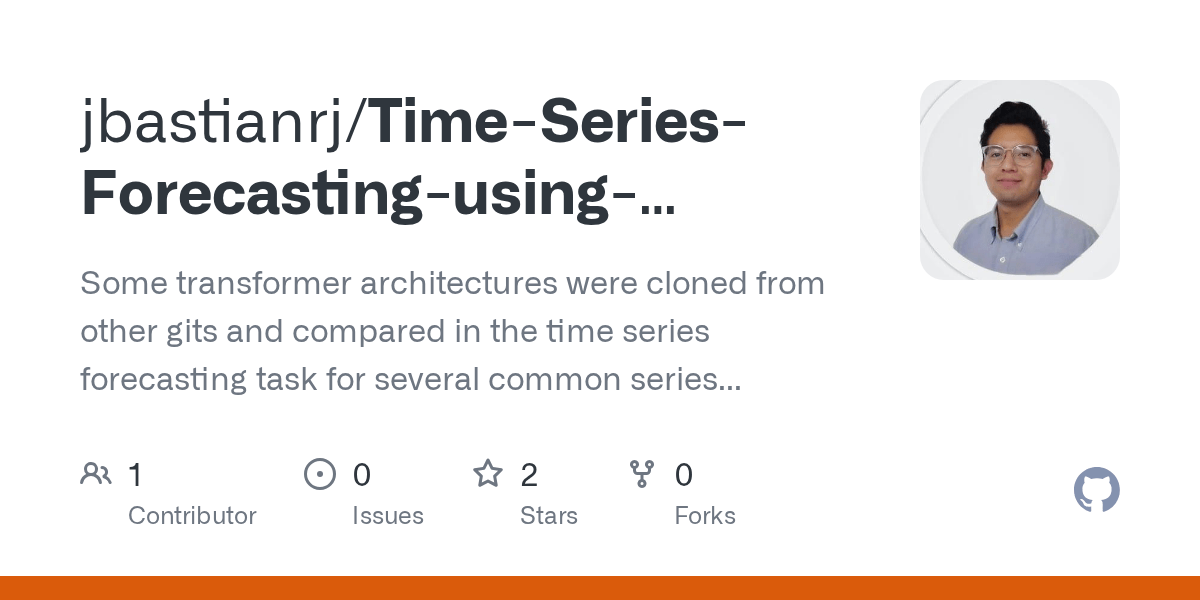 GitHub jbastianrj/TimeSeriesForecastingusingTransformers Some