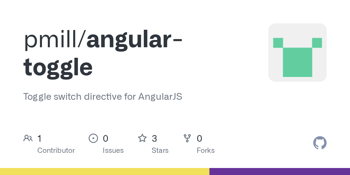 GitHub pmill/angulartoggle Toggle switch directive for AngularJS