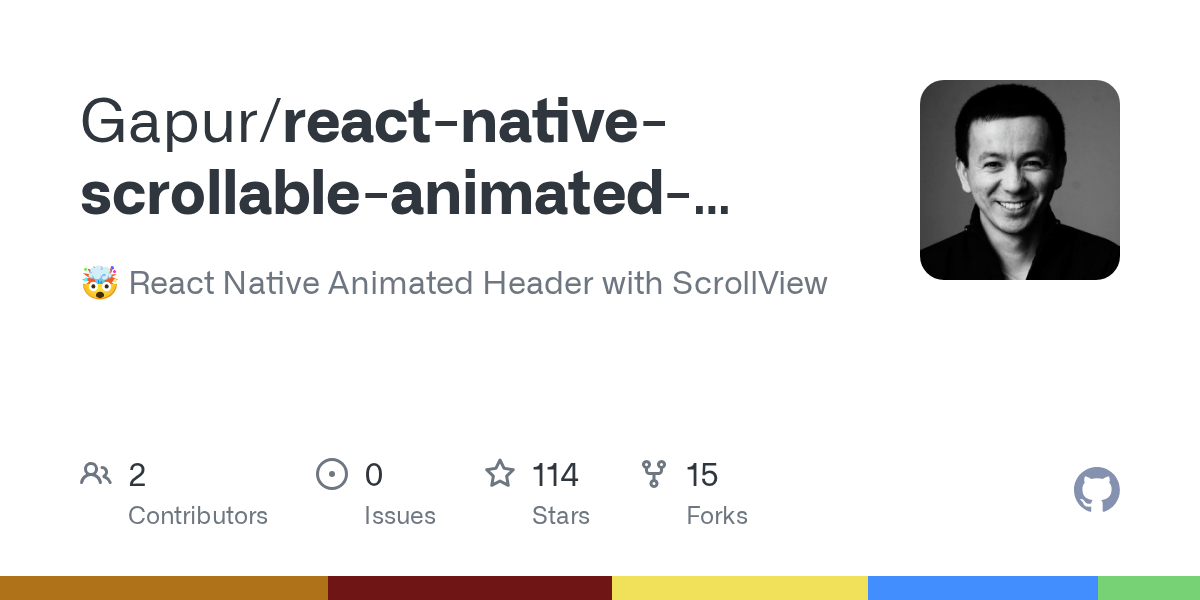 GitHub Gapur/reactnativescrollableanimatedheader 🤯 React Native
