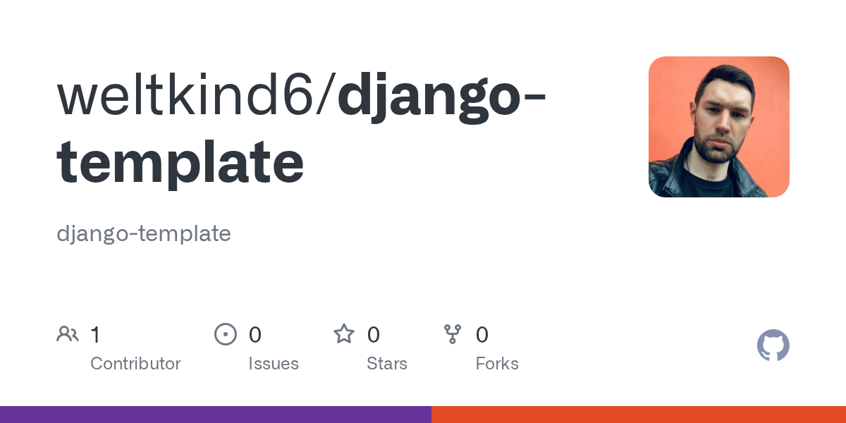 GitHub weltkind6/djangotemplate djangotemplate