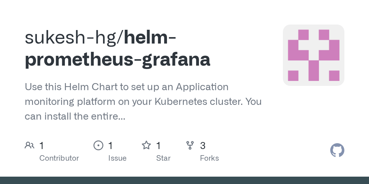 GitHub sukeshhg/helmprometheusgrafana Use this Helm Chart to set up an Application