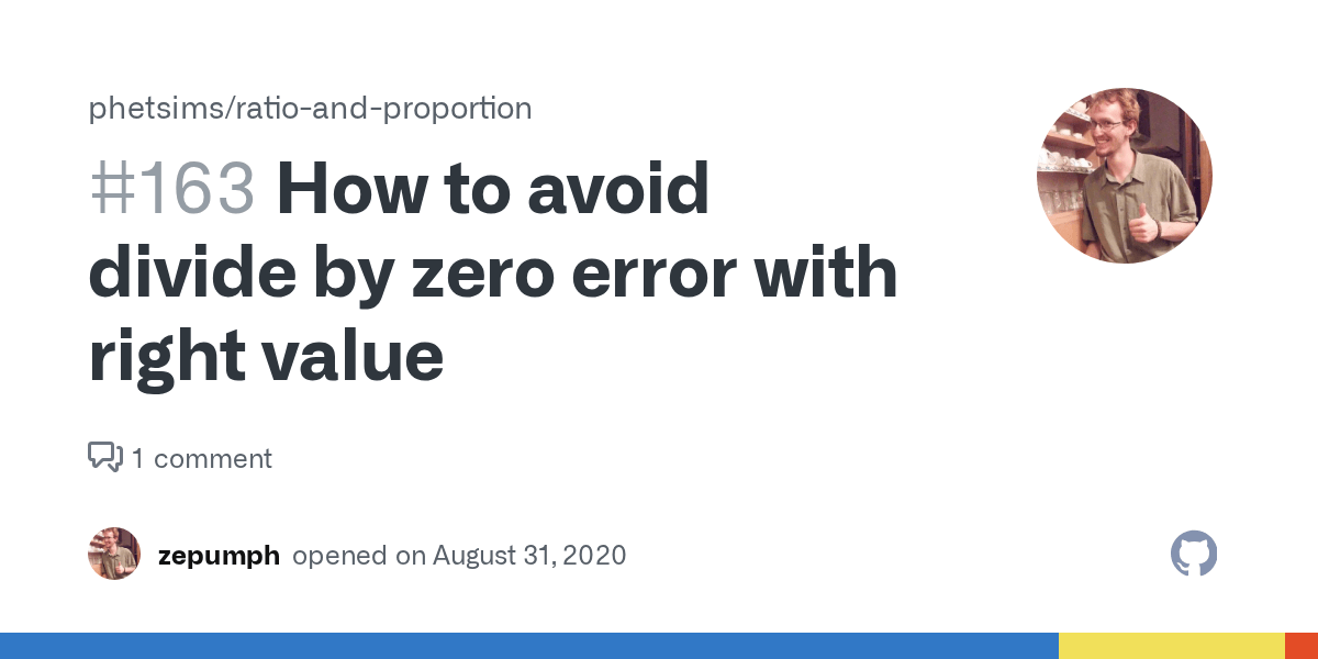 How to avoid divide by zero error with right value · Issue 163