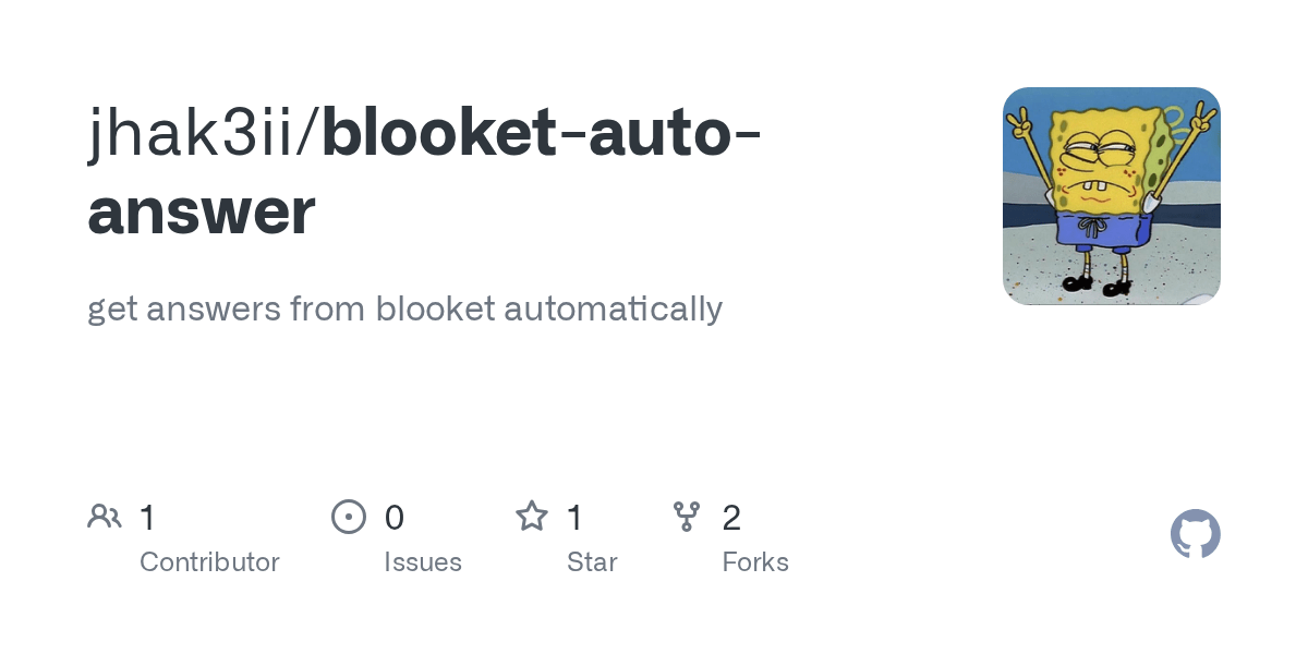 GitHub jhak3ii/blooketautoanswer get answers from blooket