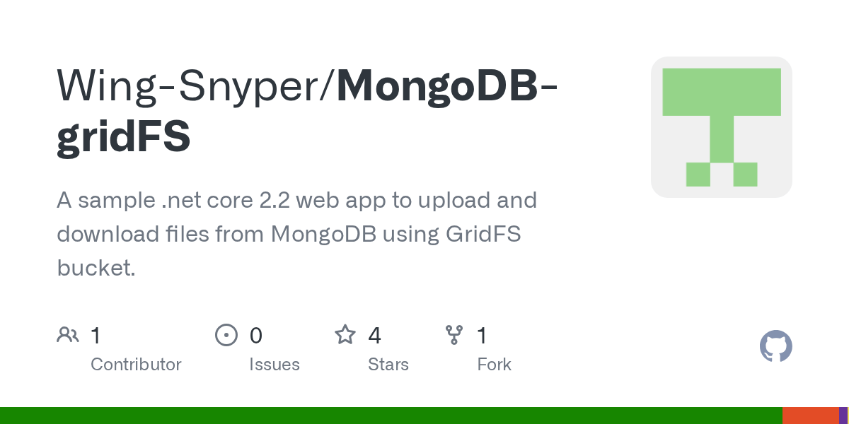 GitHub WingSnyper/MongoDBgridFS A sample core 2.2 web app to