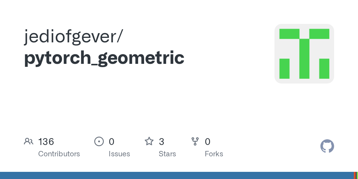 GitHub jediofgever/pytorch_geometric