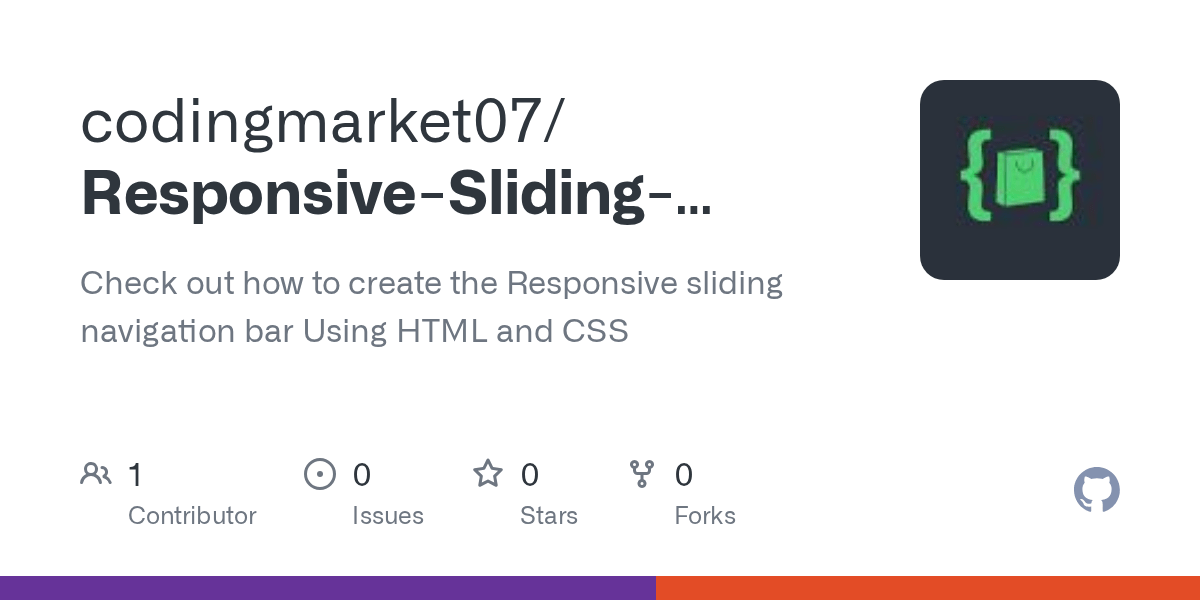 GitHub codingmarket07/ResponsiveSlidingNavigationbar3 Check out