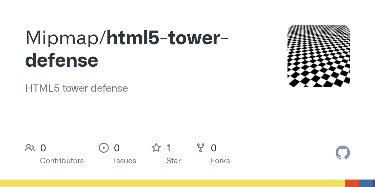 GitHub Mipmap/html5towerdefense HTML5 tower defense