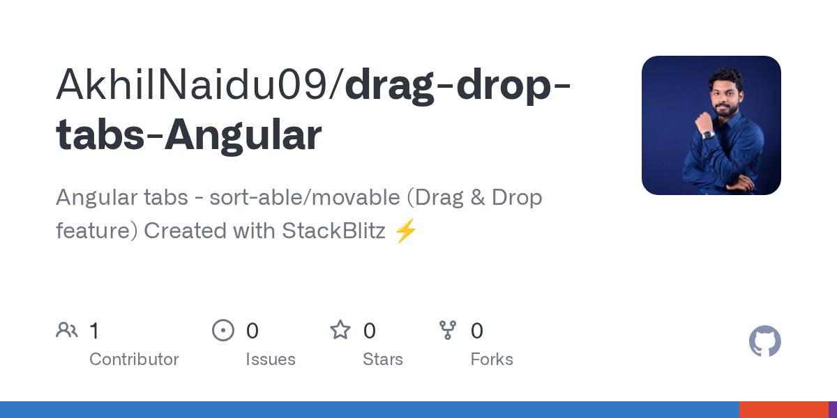 GitHub AkhilNaidu09/dragdroptabsAngular Angular tabs sortable