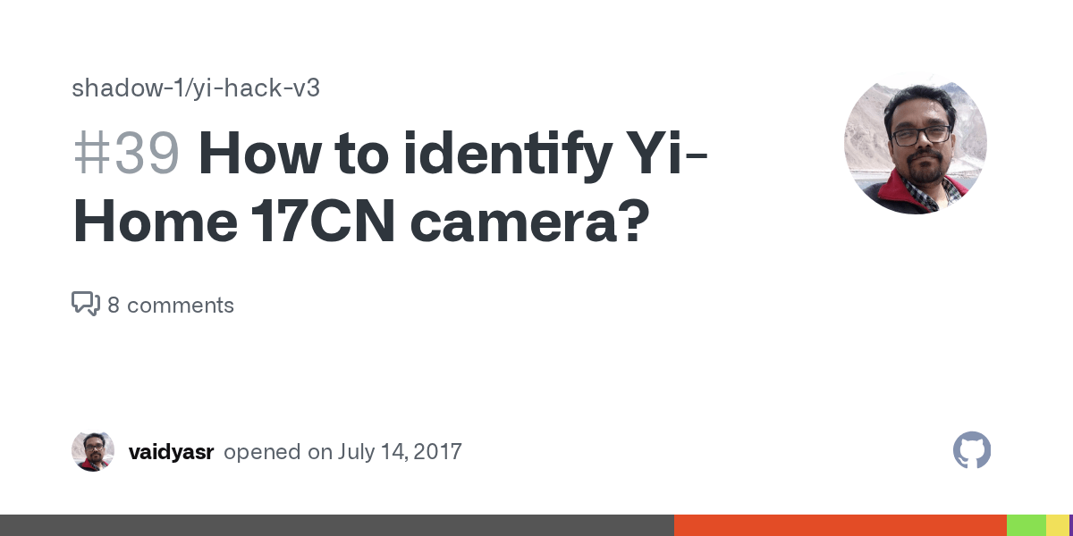 How to identify YiHome 17CN camera? · Issue 39 · shadow
