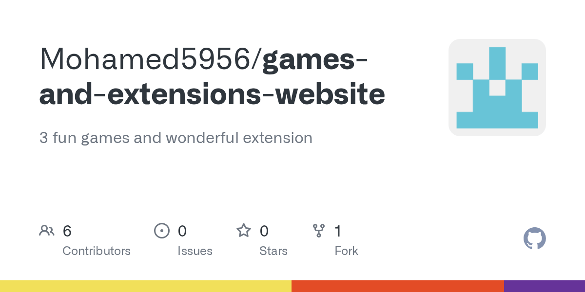 GitHub Mohamed5956/gamesandextensionswebsite 3 fun games and