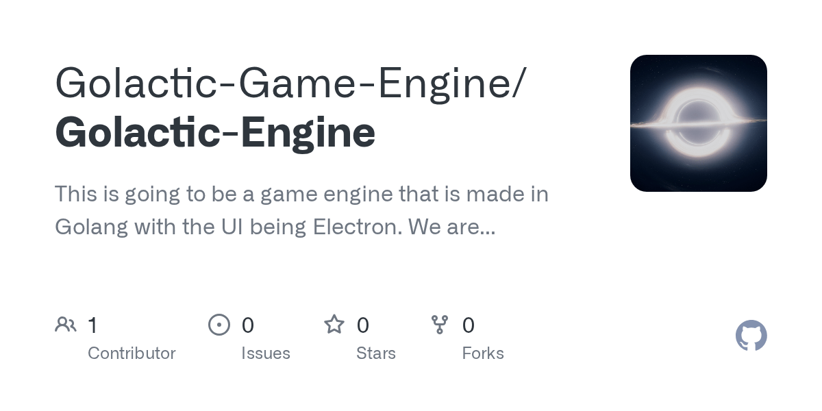 GitHub - Golactic-Game-Engine/Golactic-Engine: This is going to be a