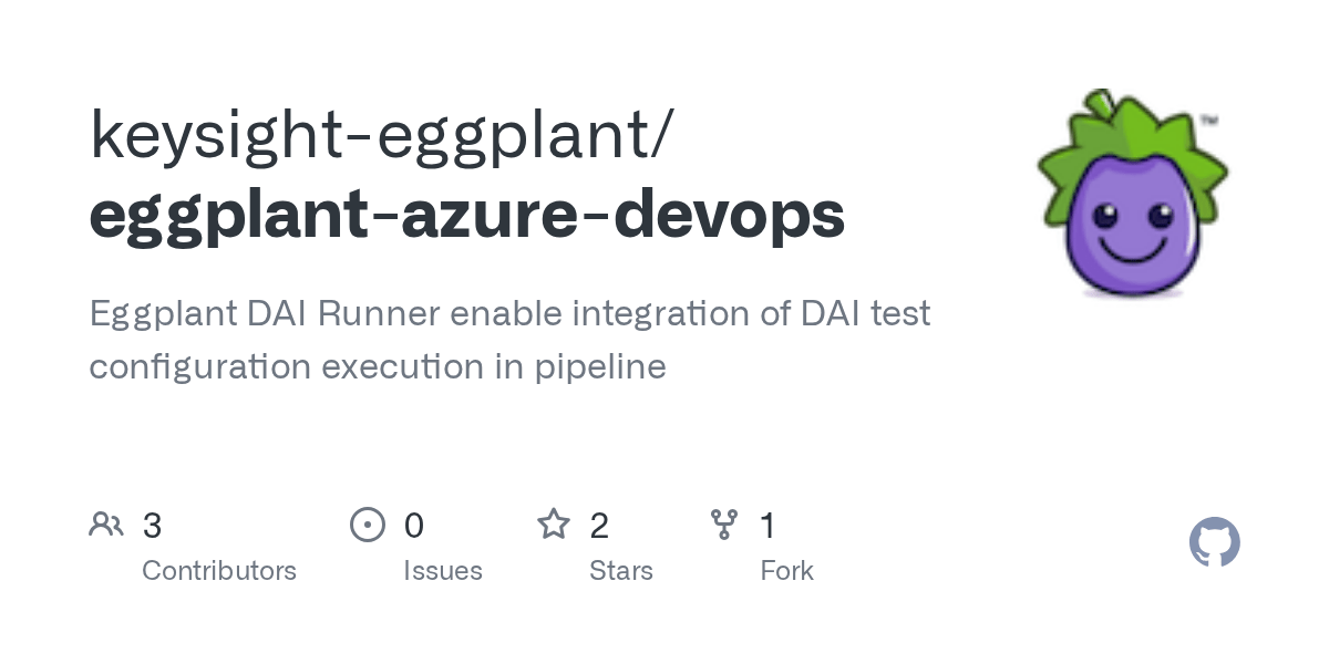 GitHub keysighteggplant/eggplantazuredevops Eggplant DAI Runner