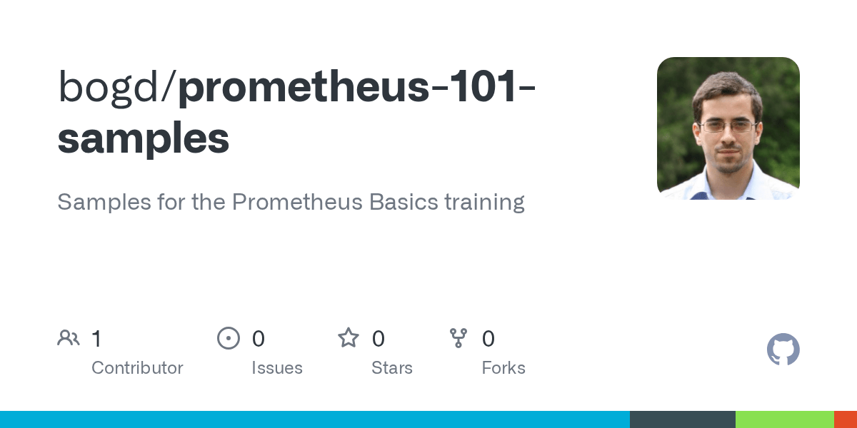 GitHub bogd/prometheus101samples Samples for the Prometheus Basics