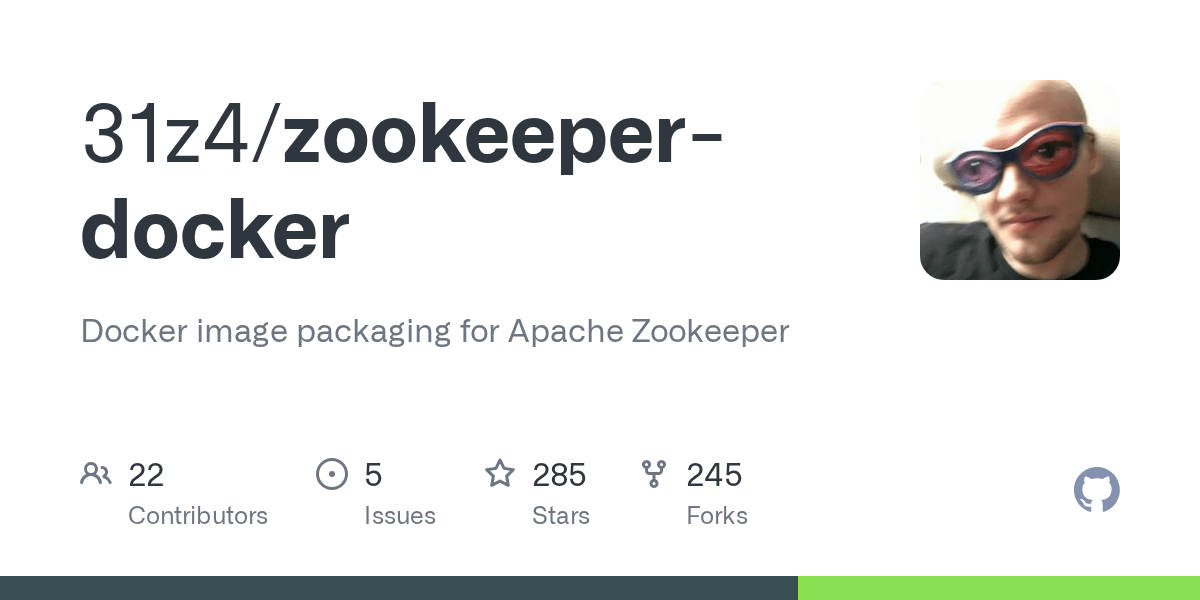 GitHub 31z4/zookeeperdocker Docker image packaging for Apache Zookeeper