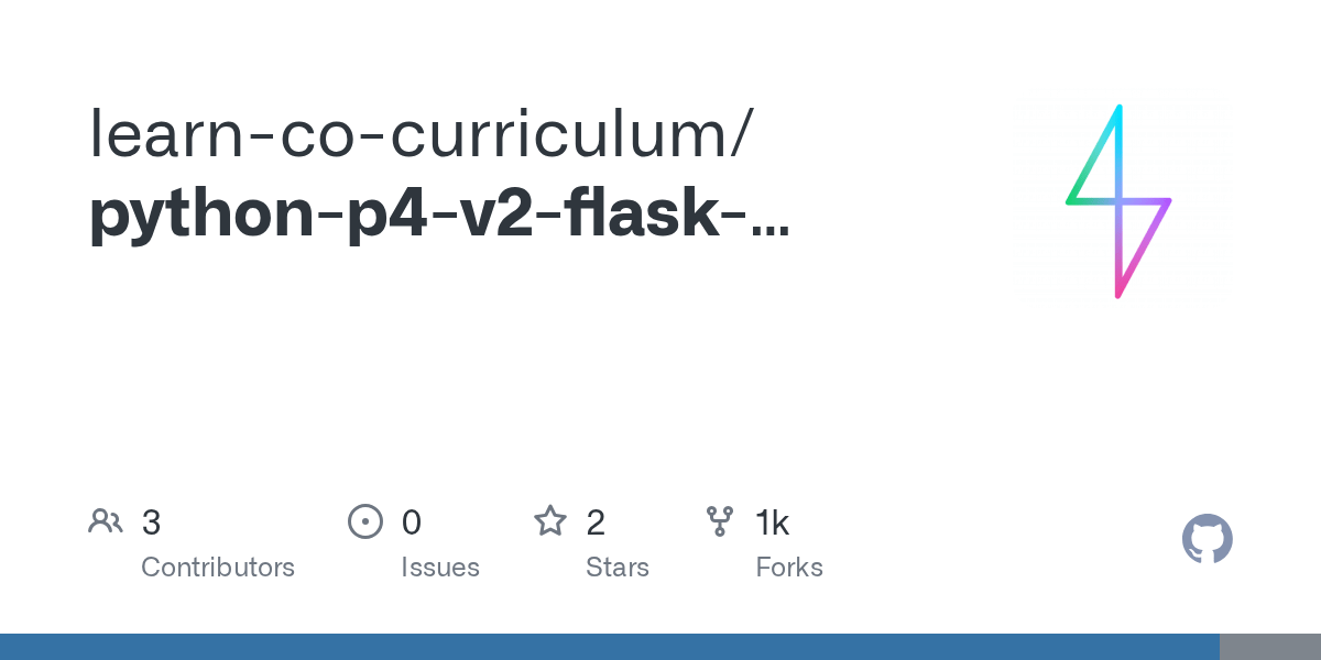 GitHub learncocurriculum/pythonp4v2flasksqlalchemyjsonresponse