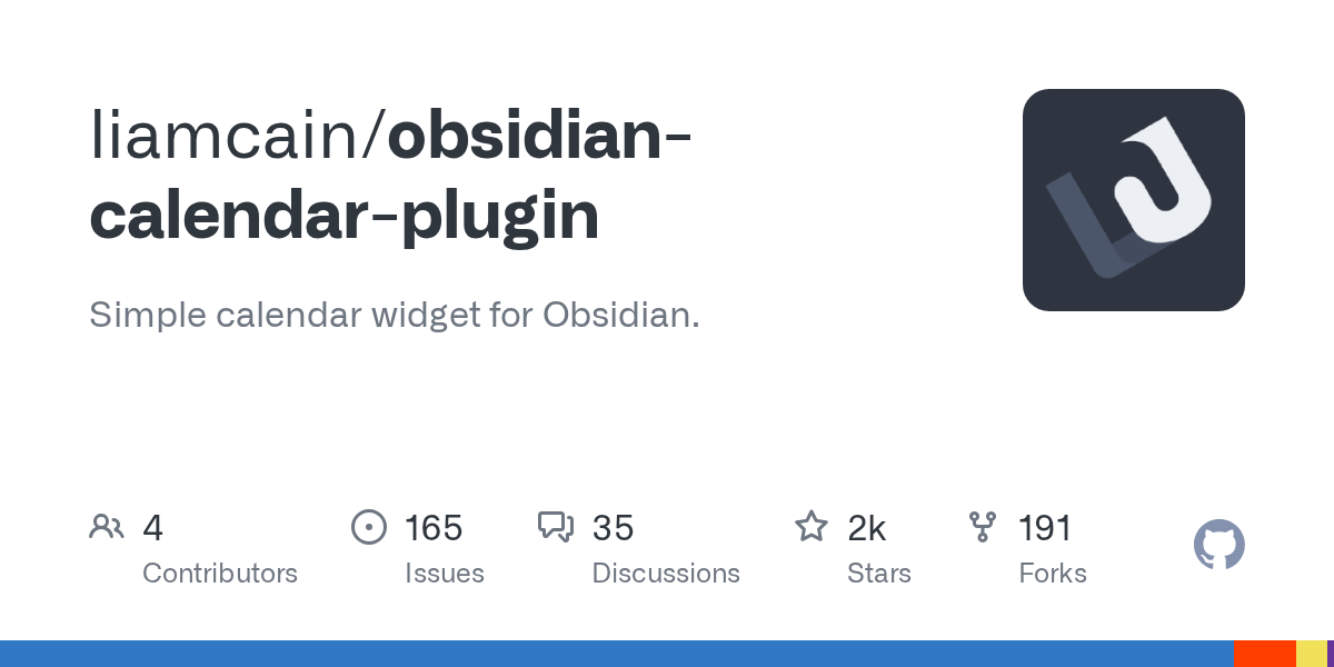 Releases · liamcain/obsidiancalendarplugin · GitHub