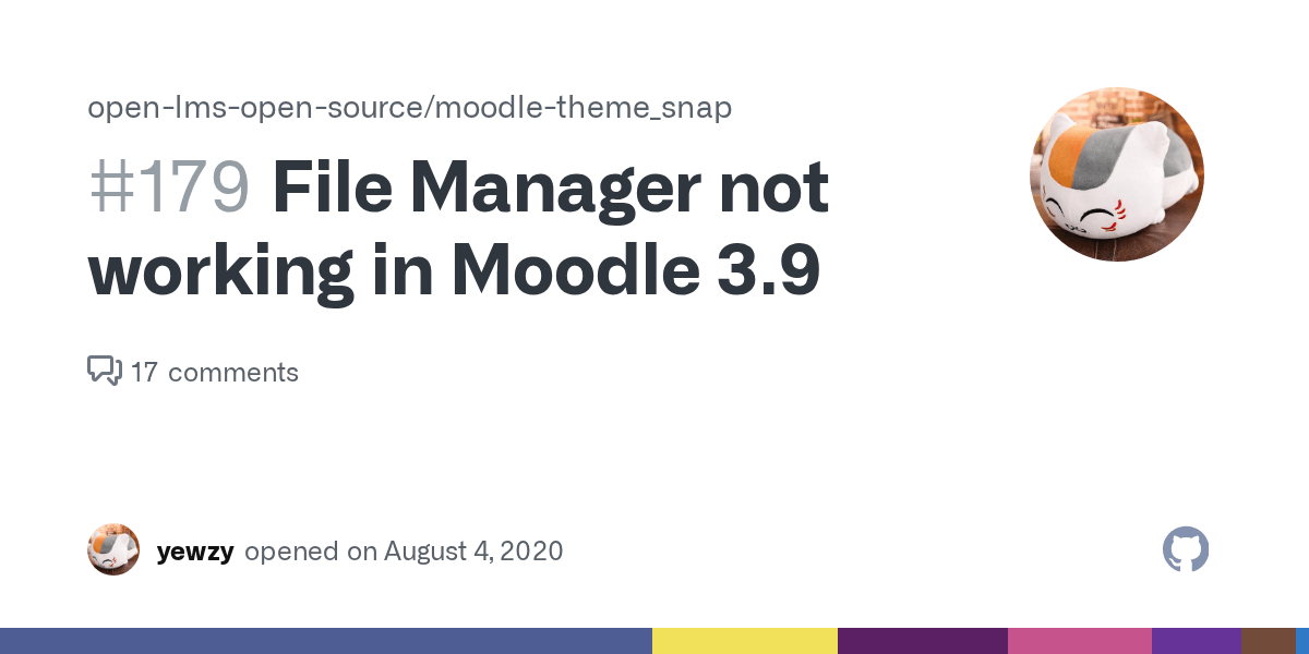 File Manager not working in Moodle 3.9 · Issue 179 · openlmsopen