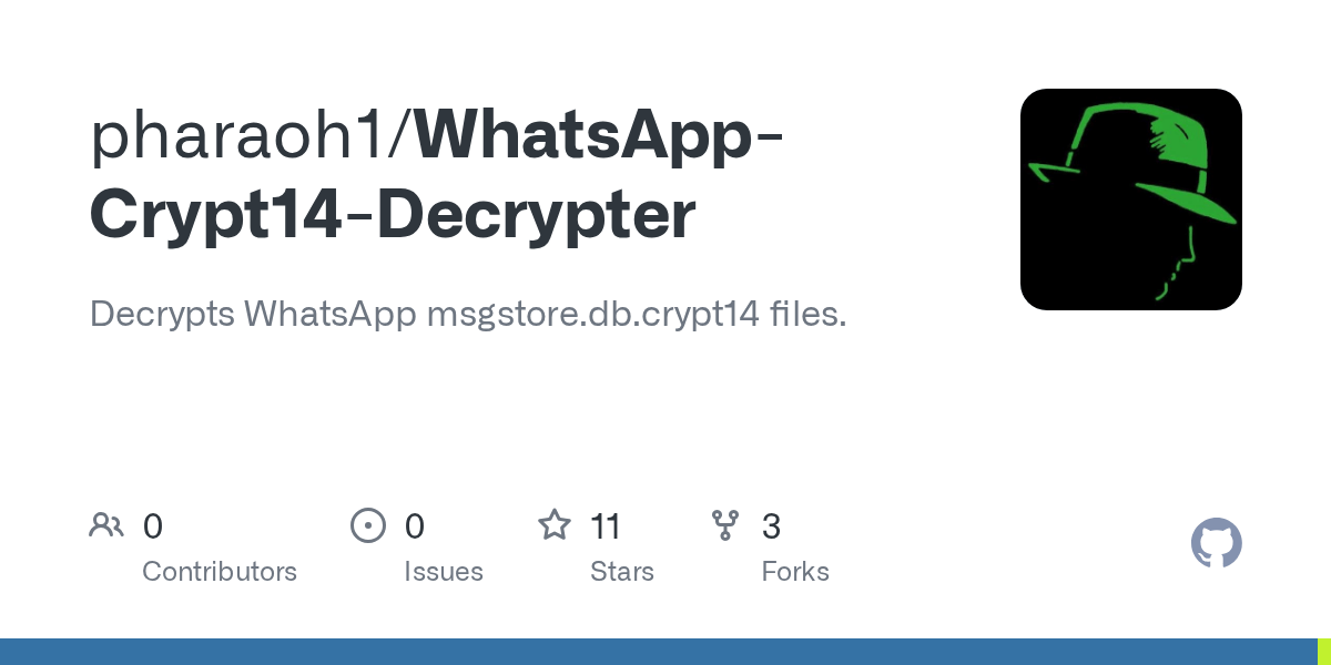 GitHub pharaoh1/WhatsAppCrypt14Decrypter Decrypts WhatsApp