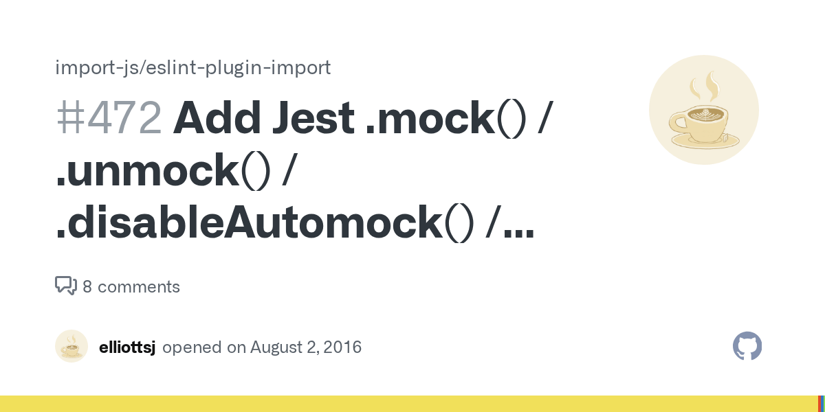 Add Jest .mock() / .unmock() / .disableAutomock() / .enableAutomock