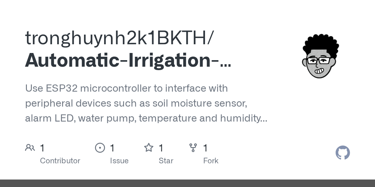 GitHub tronghuynh2k1BKTH/AutomaticIrrigationSystem Use ESP32