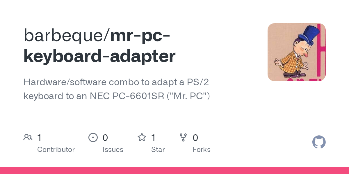 GitHub barbeque/mrpckeyboardadapter Hardware/software combo to