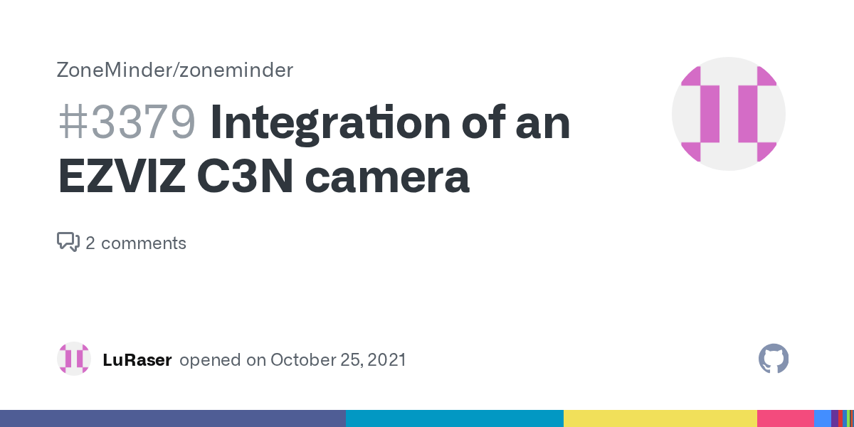 Integration of an EZVIZ C3N camera · Issue 3379 · ZoneMinder