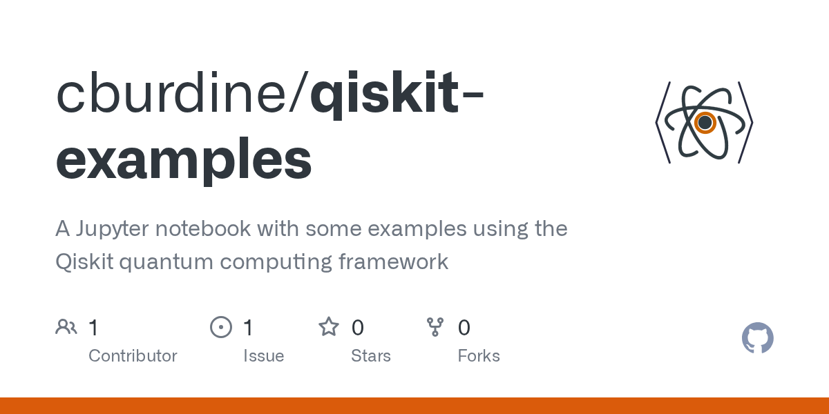GitHub cburdine/qiskitexamples A Jupyter notebook with some