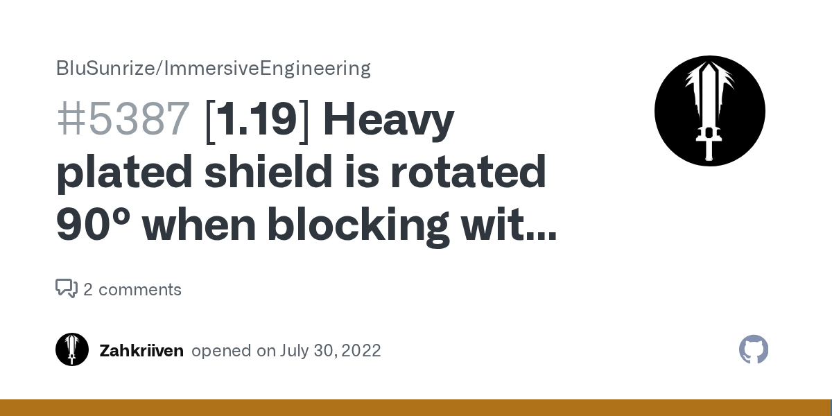 [1.19] Heavy plated shield is rotated 90º when blocking with the