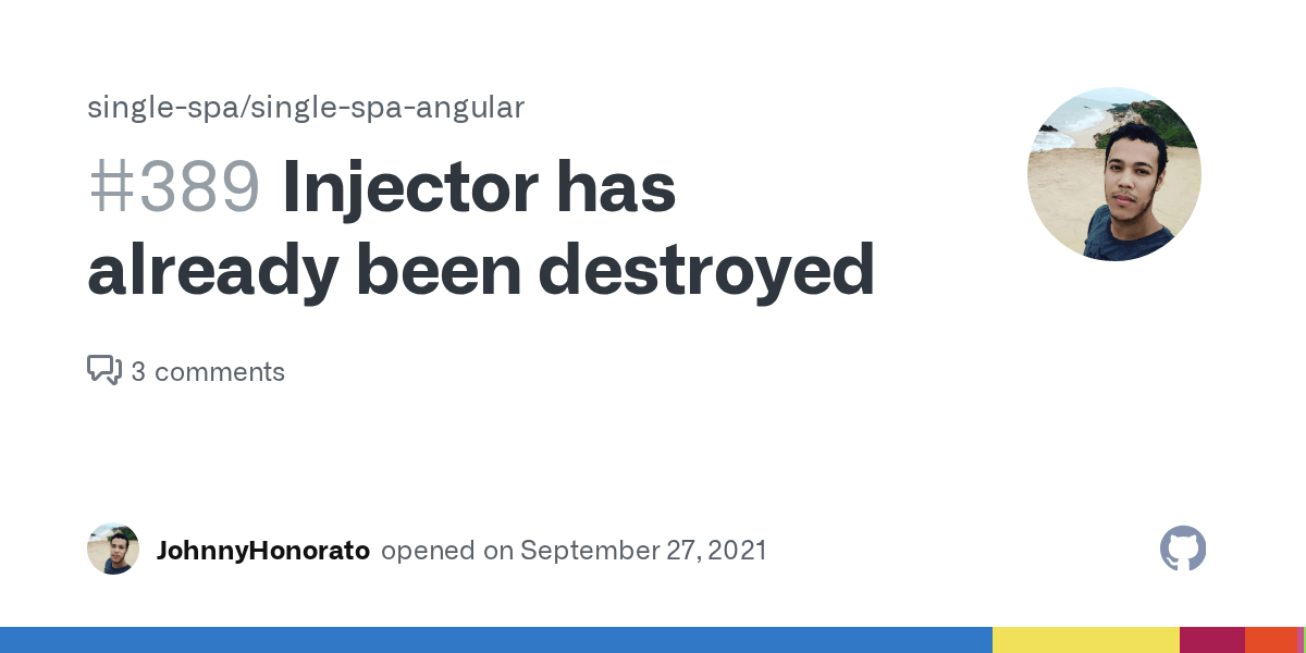 Injector has already been destroyed · Issue 389 · singlespa/single