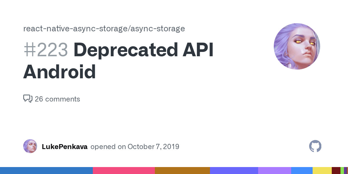 Deprecated API Android · Issue 223 · reactnativeasyncstorage/async