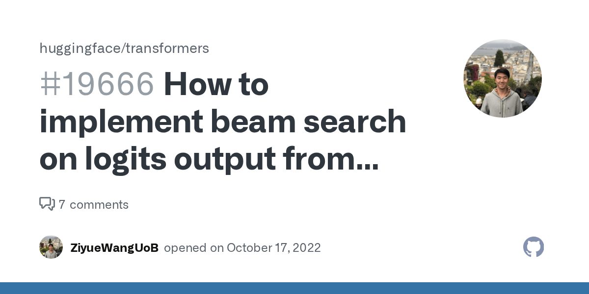 How to implement beam search on logits output from BART model? · Issue