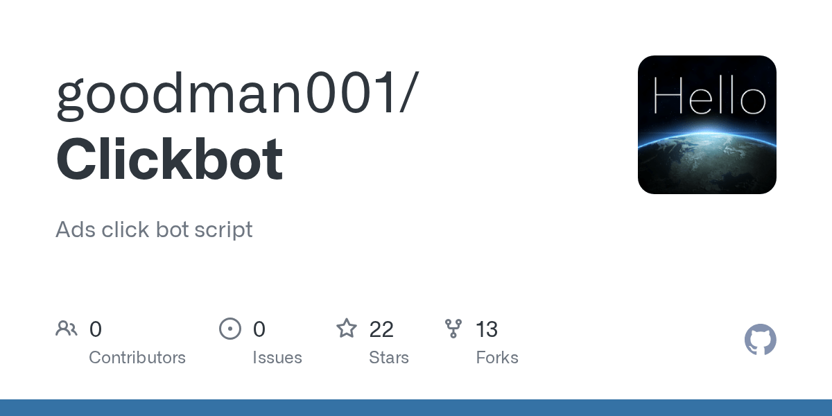 GitHub goodman001/Clickbot Ads click bot script