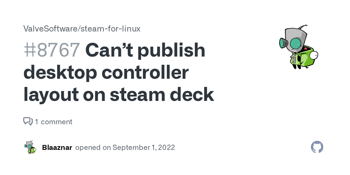 Can’t publish desktop controller layout on steam deck · Issue 8767