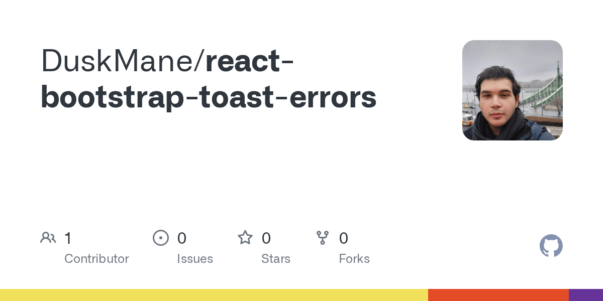 GitHub DuskMane/reactbootstraptoasterrors