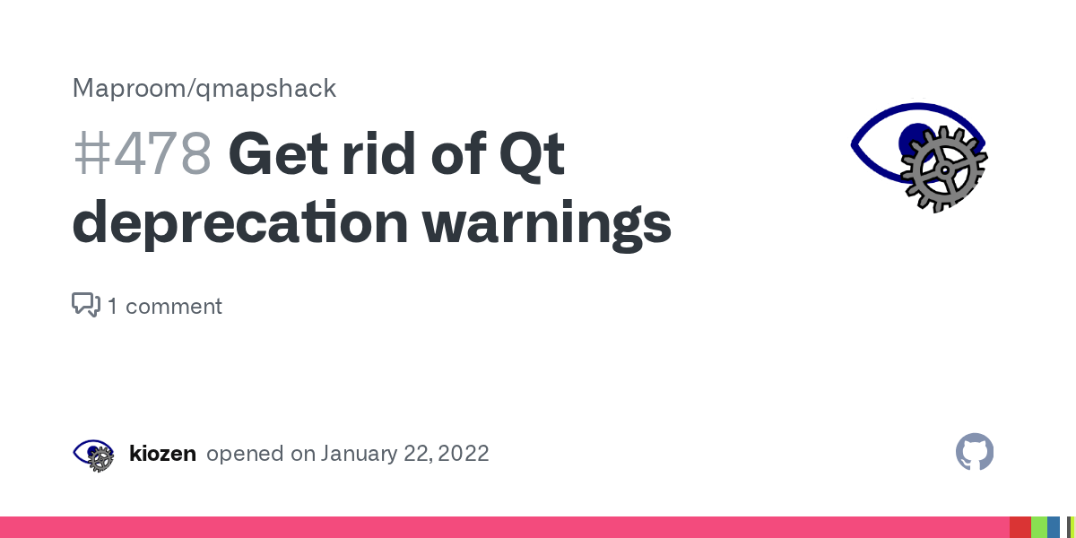 Get rid of Qt deprecation warnings · Issue 478 · Maproom/qmapshack