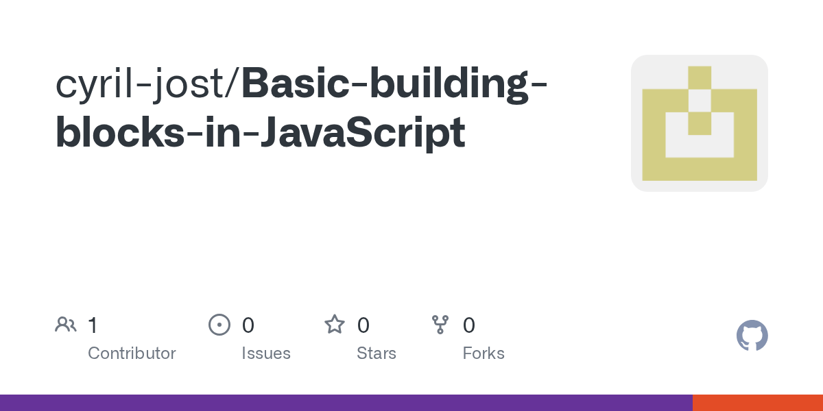 GitHub cyriljost/BasicbuildingblocksinJavaScript