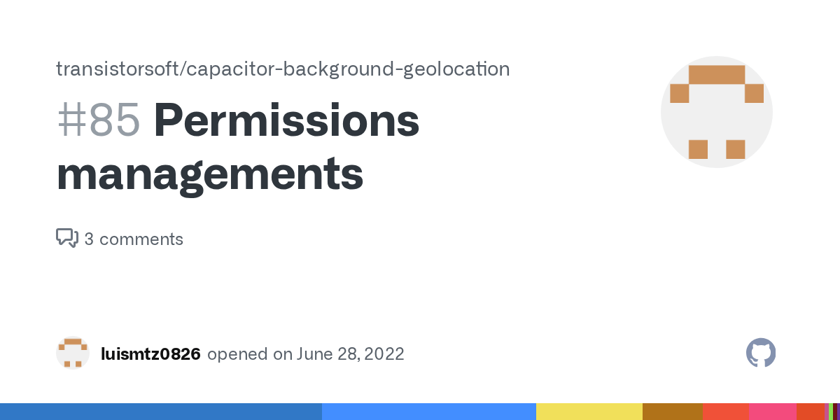 Permissions managements · Issue 85 · transistorsoft/capacitor