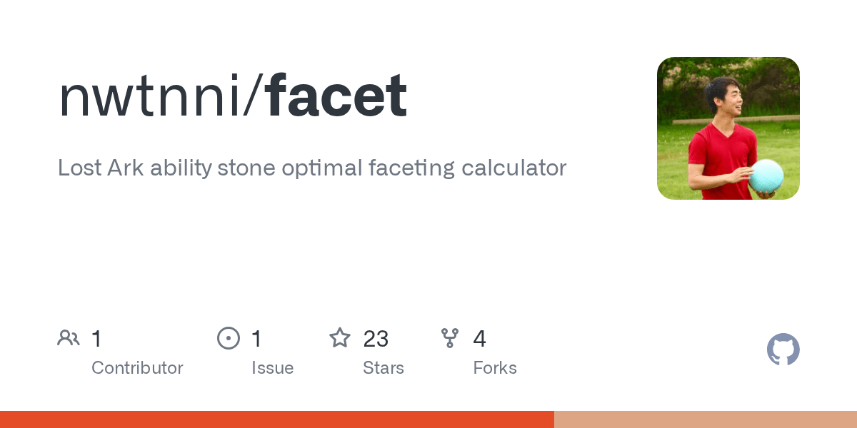 GitHub nwtnni/facet Lost Ark ability stone optimal faceting calculator