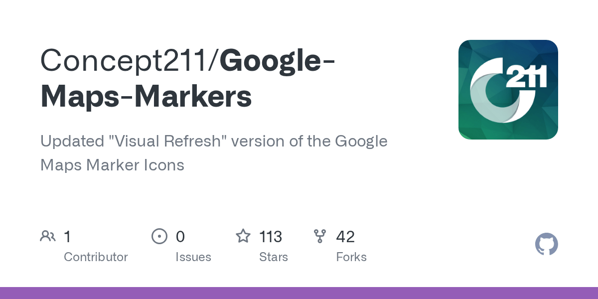 GitHub Concept211/GoogleMapsMarkers Updated "Visual Refresh