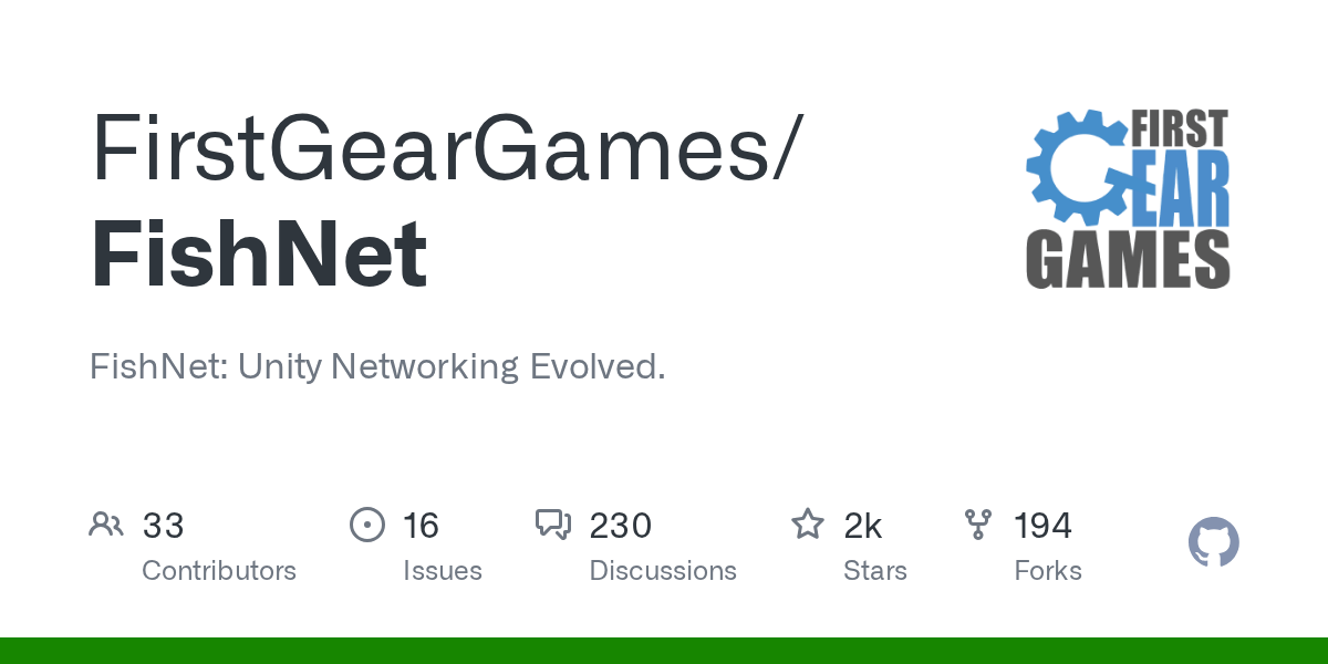 GitHub Unity Networking Evolved.